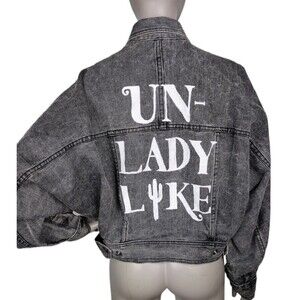 Georges Marciano GUESS VTG 80s Acid Wash Batwing Sleeve Denim Jacket Upcycled